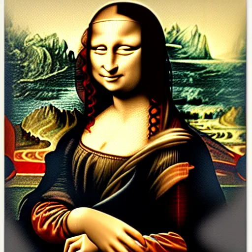 Image similar to 'Mona Lisa' painted by Mozart