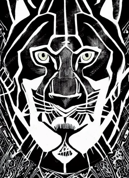 Image similar to white Black Panther