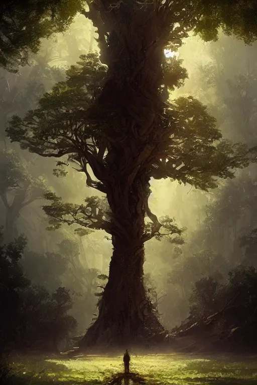 Image similar to tree of life by Greg Rutkowski