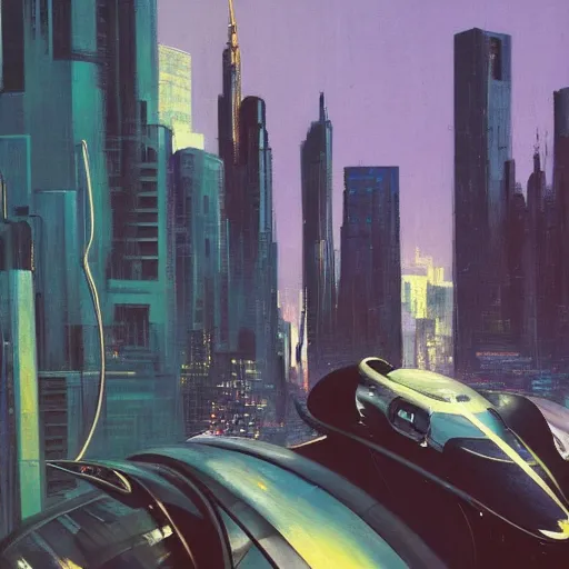 Prompt: a portrait of a rat, painting by syd mead, futuristic cityscape, dynamic angle, stage lighting