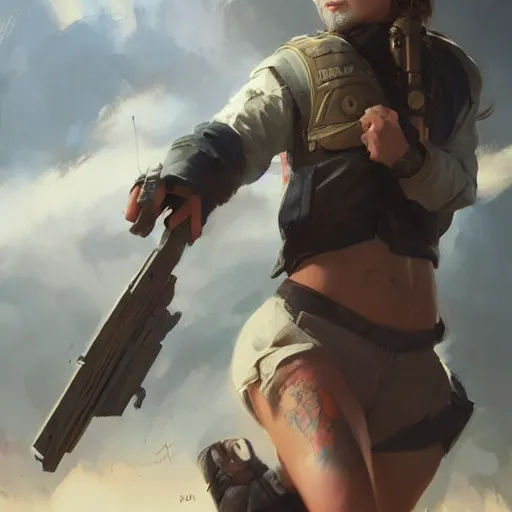 Image similar to boomer shooter protagonist, painted by stanley lau, painted by greg rutkowski, painted by stanley, artgerm, masterpiece, digital art, trending on arts