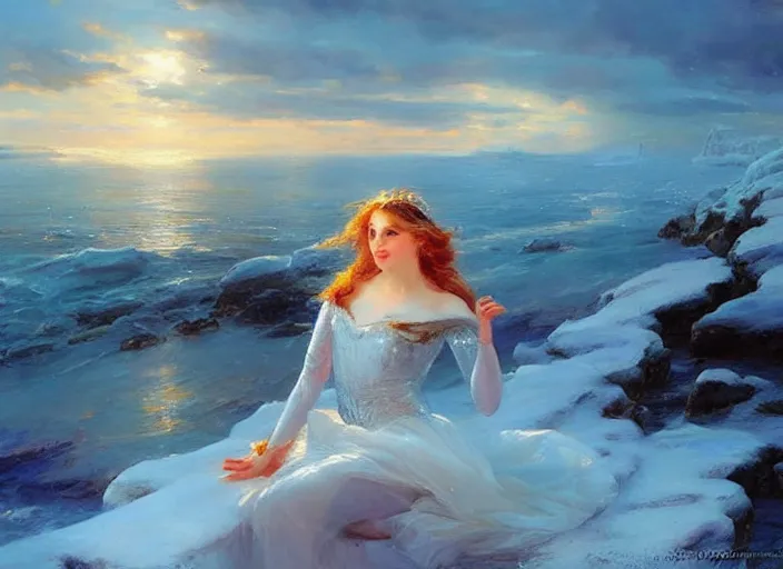 Prompt: frozen ocean by vladimir volegov and alexander averin and delphin enjolras