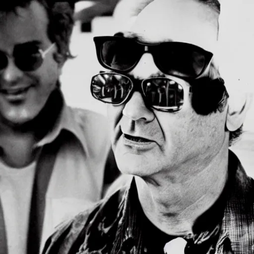 Image similar to bill murray as hunter thompson, movie still, promotional shot