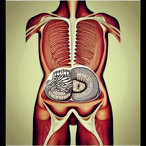 Prompt: “ optical illusion ” digestive system anatomical diagram “ gray ’ s anatomy ” 1 0 2 4 x 1 0 2 4