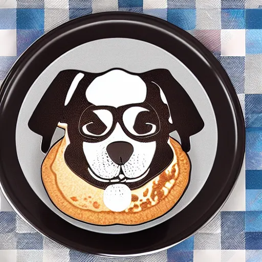 Prompt: dog making pancakes, 8 k, detailed, high quality, realistic