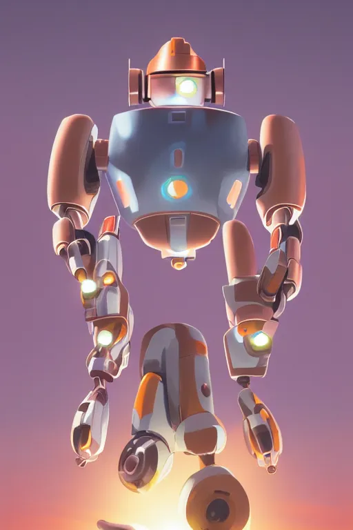 Image similar to metabots medabots medarotto medarot robot minimalist comics, behance hd by jesper ejsing, by rhads, makoto shinkai and lois van baarle, ilya kuvshinov, rossdraws global illumination ray tracing hdr radiating a glowing aura