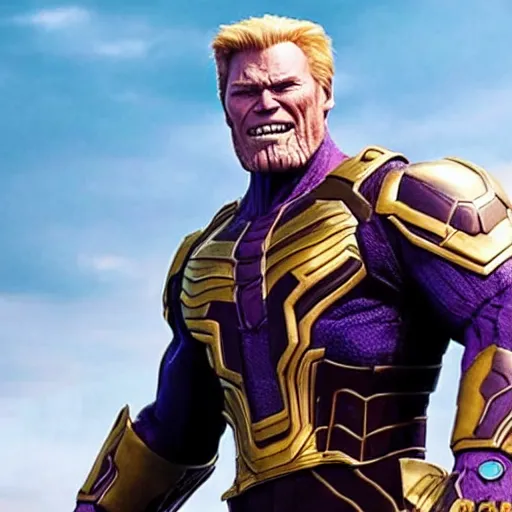 Image similar to Clint Eastwood as Thanos