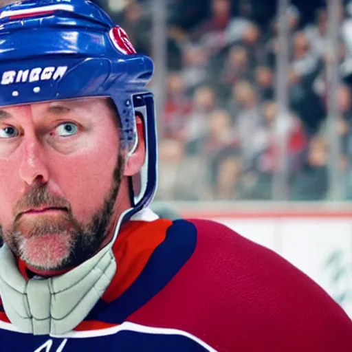 Image similar to a portrait of Patrick Roy hockey coach