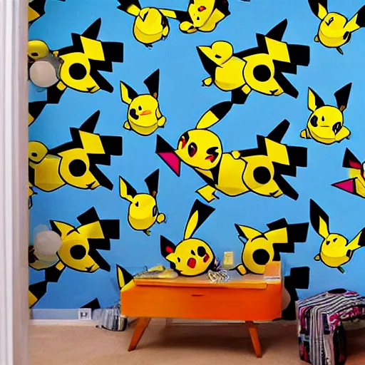 Pokemon Character Poster Wall Sticker Art Decal Mural - Blue Side