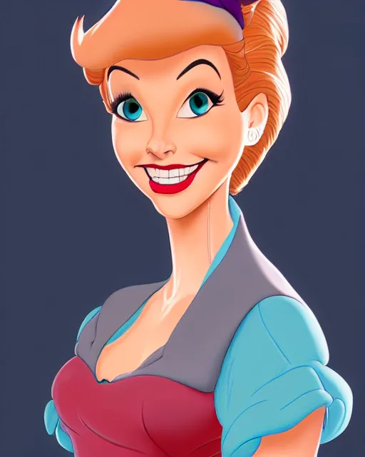 Image similar to lovely adult woman character portrait, by don bluth, highly detailed, dynamic shadows, 4 k, splash art