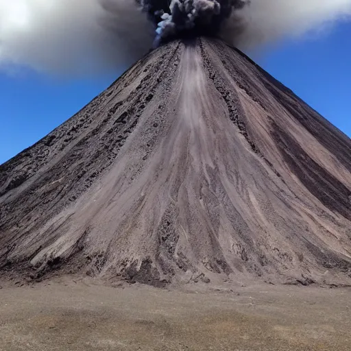 Image similar to Volcano with teeth