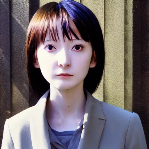 Prompt: lain iwakura as a real person