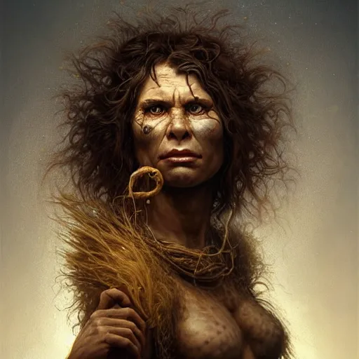 portrait of beautiful neanderthal woman. gritty | Stable Diffusion ...