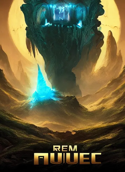 Image similar to the Realm of Mu, movie poster,journey, ethereal, ancient, trending artstation