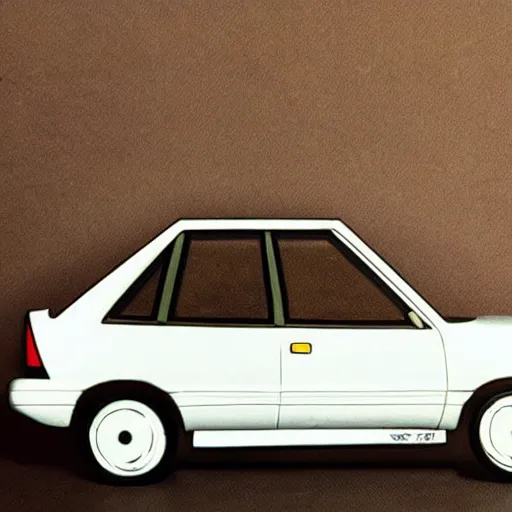 Image similar to a 1 9 8 8 honda civic but its made out of bread