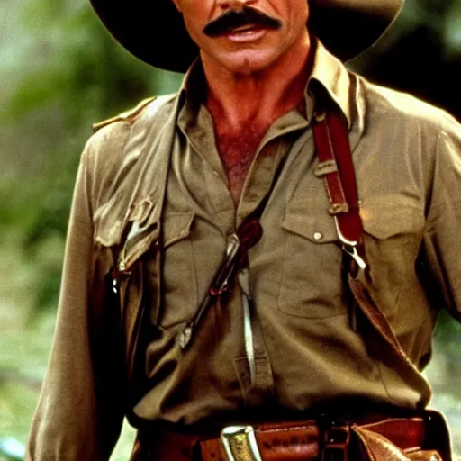 Image similar to Tom Selleck as Indiana Jones from Raiders of the Lost Ark (1981)