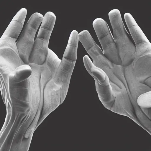 Image similar to photorealistic hands!!!!!, 4 k photorealism, by koryeba, andor kollar, pablo perdomo, serge minhulin, and anatomy for sculptors, trending on unsplash, 4 k quality, intricately defined, complexly detailed