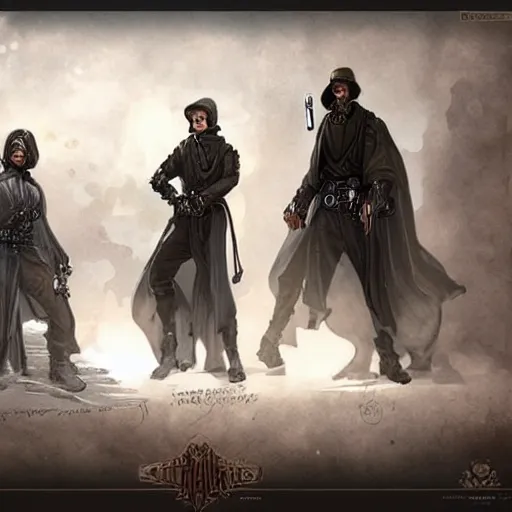 Prompt: steampunk jedi knights, concept art, matte painting, very highly detailed