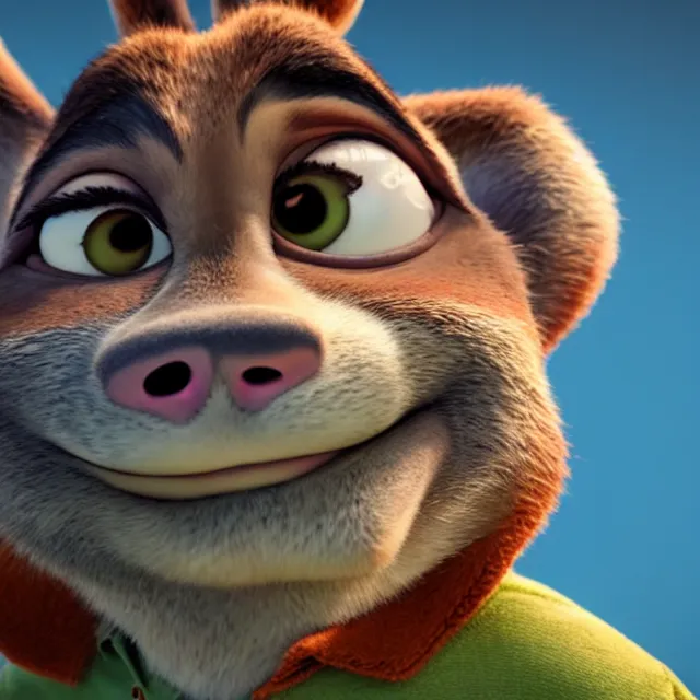 KREA - Jack Nicholson in Zootopia (2016), animated cinematography