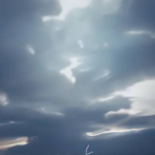 Prompt: point of view from head of a dragon chasing another dragon through clouds, shallow depth of field, 5 0 mm lens, sunset, cinematic, octane render