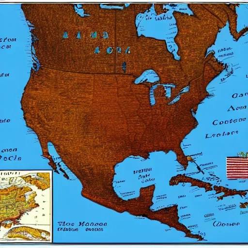 Image similar to north america map with names