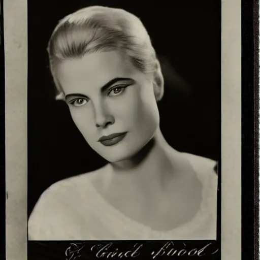 Image similar to headshot edwardian photograph of grace kelly, angelina jolie, 1 9 2 0 s film actress, realistic face, 1 9 1 0 s, grainy, victorian, soft blur