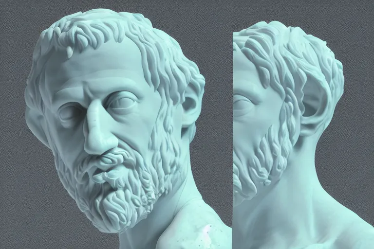 Image similar to Aristotle by Lynda Benglis, octane render, transparent, 4k, 8k