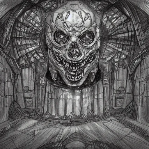 Image similar to concept art for a speculative horror role - playing game, intricate, detailed, pencil sketch