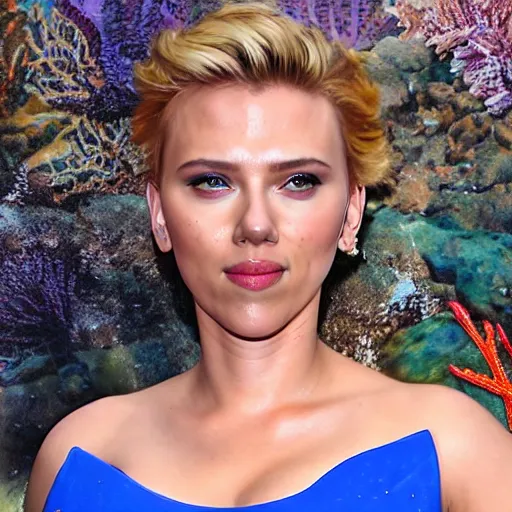 Prompt: Scarlett Johansson as a mermaid