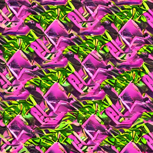 Image similar to outrun incongruous textured galoshes pattern, symmetrical