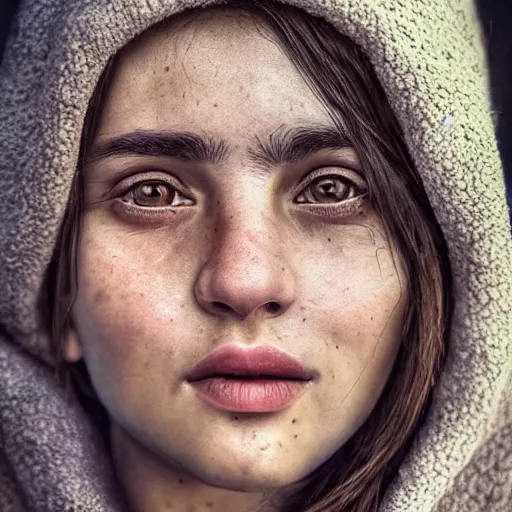 Prompt: high quality, high detail, expressive portrait by juan francisco casas, hd, beautiful faces, deep love in the eyes, photorealistic lighting