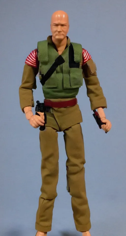 Image similar to 1 9 8 0 hasbro style gi joe action figure, full body, highly detailed, sci fi, photorealistic