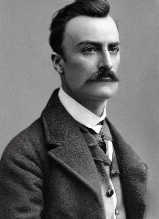 Prompt: portrait of an edwardian man in a jacket, detailed face, edwardian, close up, highly detailed, cinematic lighting, photograph by elliott & fry