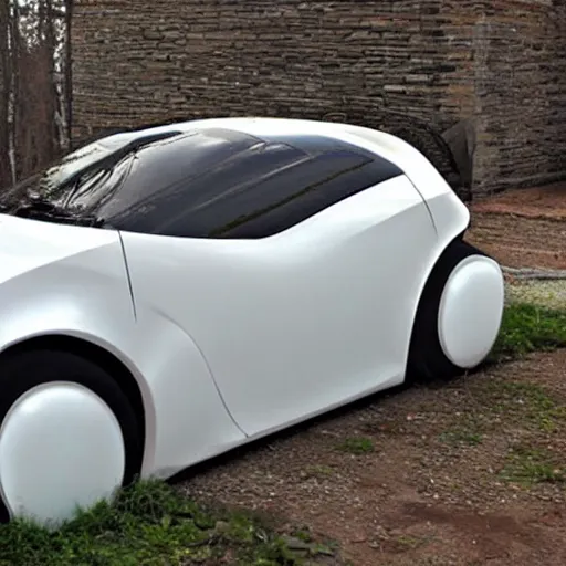 Prompt: solarpunk homebrew car