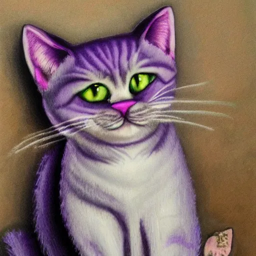 Image similar to purple cat