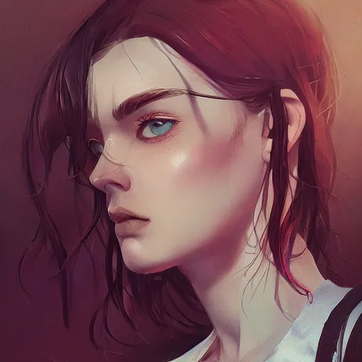 Image similar to a portrait of a beautiful depressive, art by ilya kuvshinov and wlop and artgerm and josan gonzalez, magda torres gurza, digital art, highly detailed, intricate, sharp focus, trending on artstation hq, deviantart, pinterest, unreal engine 5, 4 k uhd image