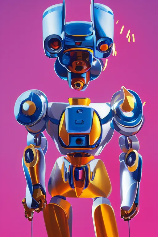 Image similar to metabots medabots medarotto medarot robot minimalist comics helmet mask neon cybereye, behance hd by jesper ejsing, by rhads, makoto shinkai and lois van baarle, ilya kuvshinov, rossdraws global illumination ray tracing hdr radiating a glowing aura