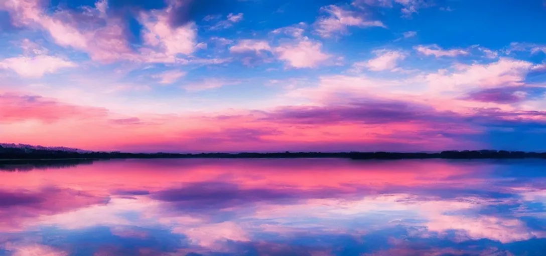 Image similar to an amazing landscape image, there are beautiful colours in the sky, 4k