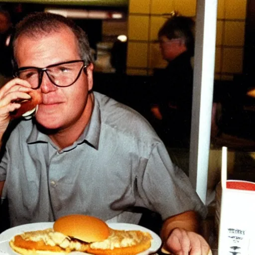 Image similar to scott morrison eating at mcdonalds in 1997