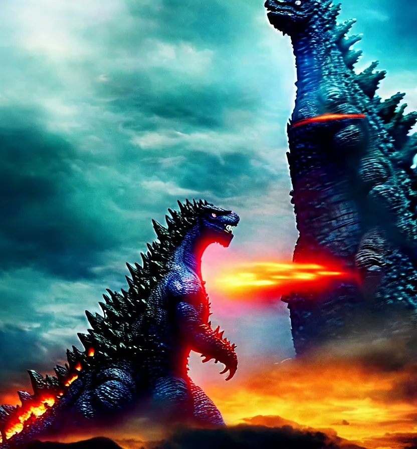 Image similar to godzilla by godzilla : king of the monsters 8 k 3 d photoreal rich detail photography