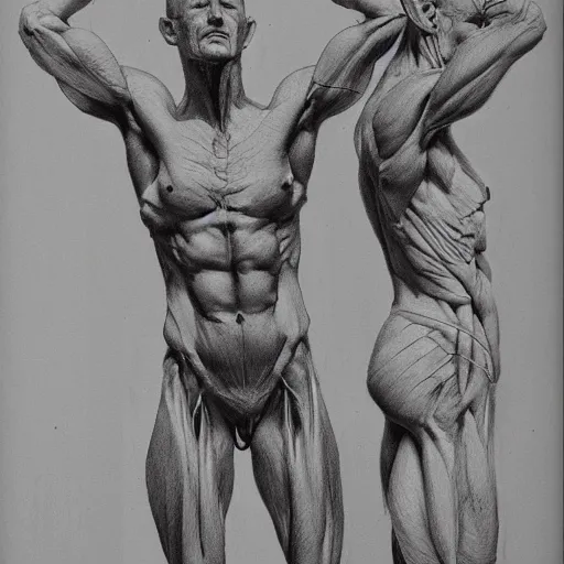 Prompt: artist anatomy sketches by George Bridgman
