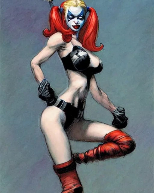 Image similar to harley quinn by steve huston