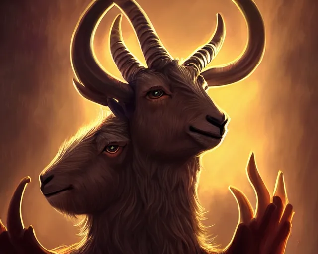 Image similar to goat esports logo design, deep focus, d & d, fantasy, intricate, elegant, highly detailed, digital painting, artstation, concept art, matte, sharp focus, illustration, hearthstone,