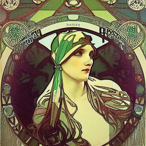 Image similar to silesia by alphonse mucha