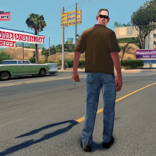 Image similar to Hank Hill in GTA V