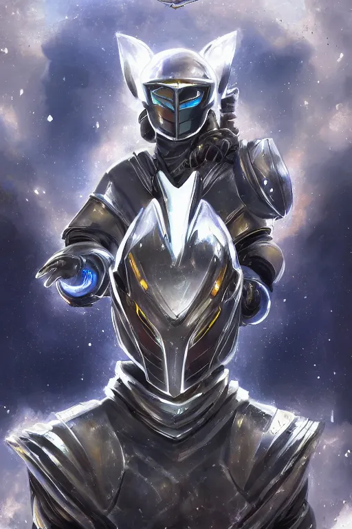 Image similar to helmet armor guardian destiny in witch queen illumination ray tracing hdr fanart arstation by sung choi robot ninja mask and eric pfeiffer and gabriel garza and casper konefal