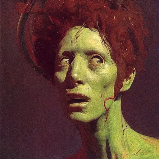 Image similar to alien by ilya repin