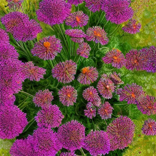 Image similar to Achillea millefolium abstract art