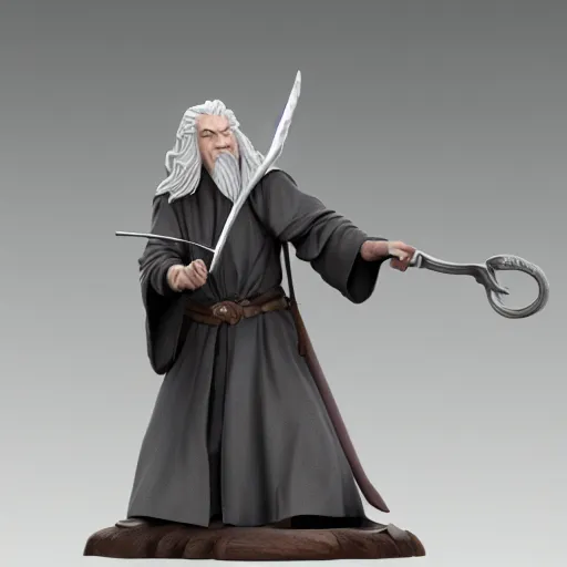 Prompt: Gandalf as a figurine, artstation, studio, light, 8K