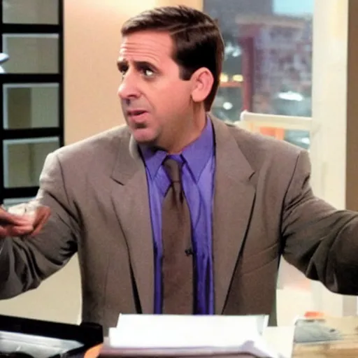 Prompt: michael scott rapping